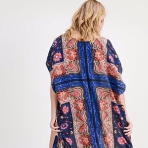 Floral Black Mix Kimono